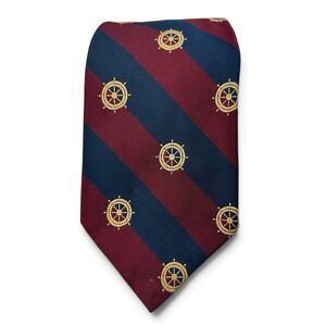 Vintage J. Press The Burlington Knot Men's Silk Tie Nautical Motif England